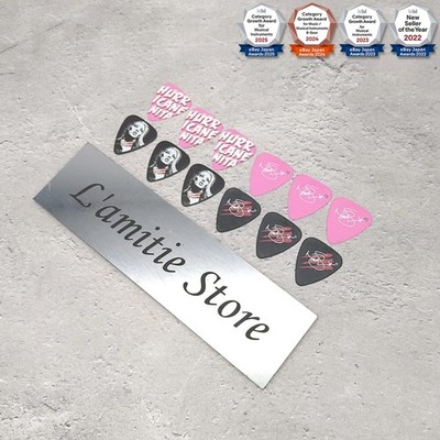 [6 12 Plektren mit Tracking] Grover Allman Nita Strauss Pink/Schwarz...