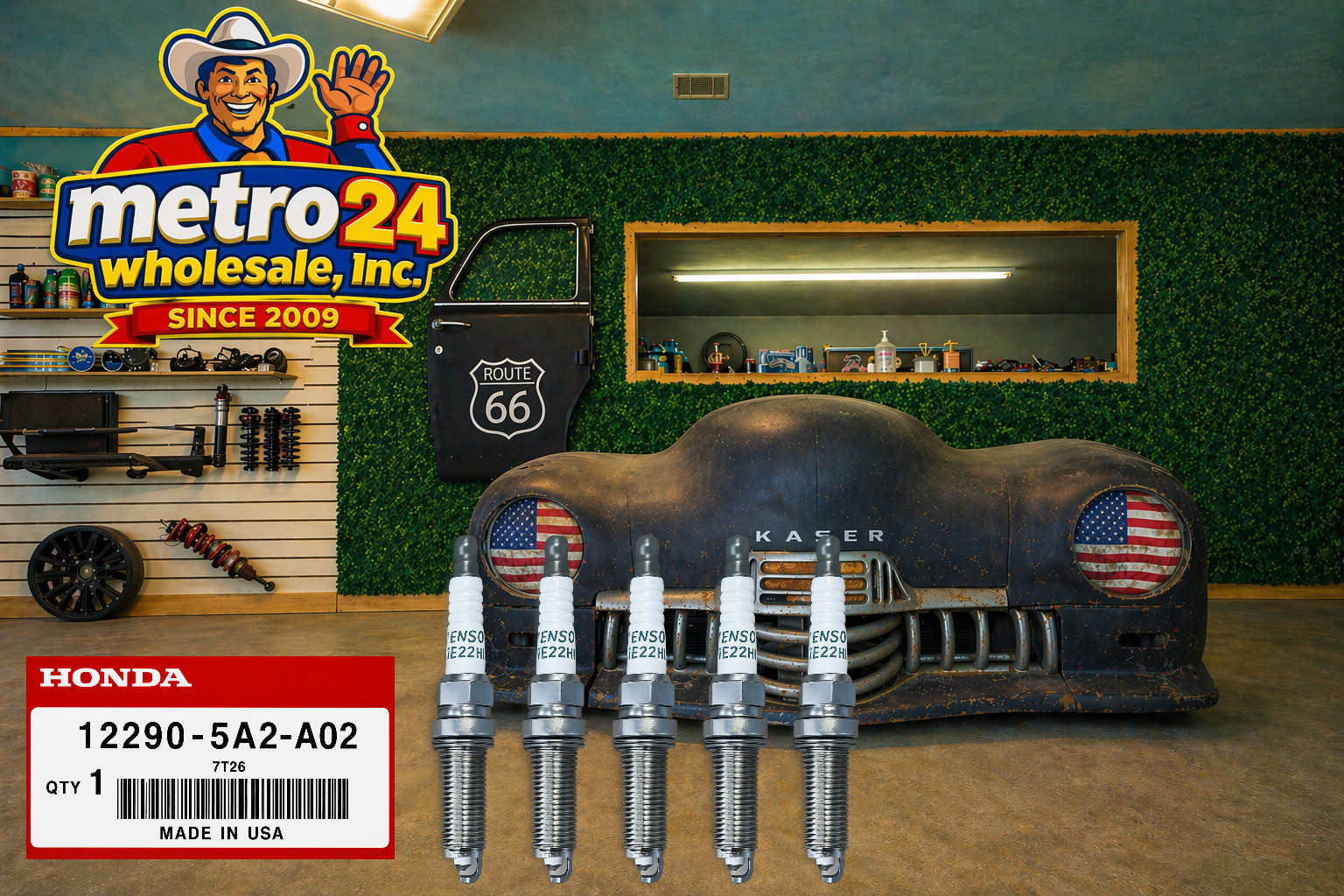 5 Genuine Honda 2.0L Spark Plugs 12290-5A2-A02 same as dealer
