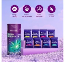 8 Pcs Shower Steamers Aromatherapy Shower Bombs W/Essential Oils Gifts for Women