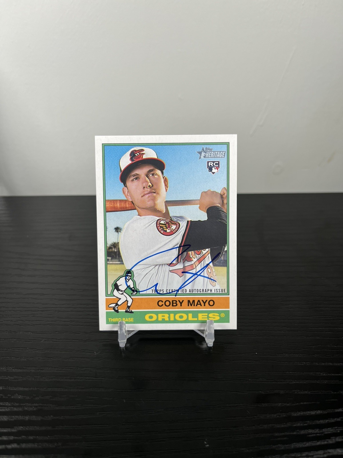 2025 Topps Heritage - Real One Autographs Coby Mayo #ROA-CM (AU, RC)