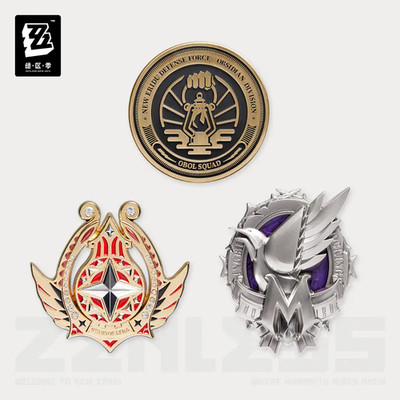 Official Zenless Zone Zero Badge Faction Emblem Zinc Alloy Pin Brooch Gifts