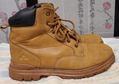 Ozark Trail Mens OT Troy II Boots Size 10.5 Wheat Color Lace Front Faux Leather