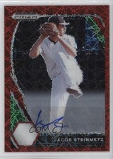 2021 Panini Prizm Draft Picks Red Velocity Jacob Steinmetz #PDP77 Auto n7r