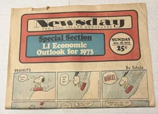 Newsday New York Newspaper Comic Cartoon Section Only Vintage 1973 January 28