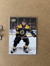 2025-26 Upper Deck Series 1 Young Guns Michael Callahan Bruins Rookie Card. RC!