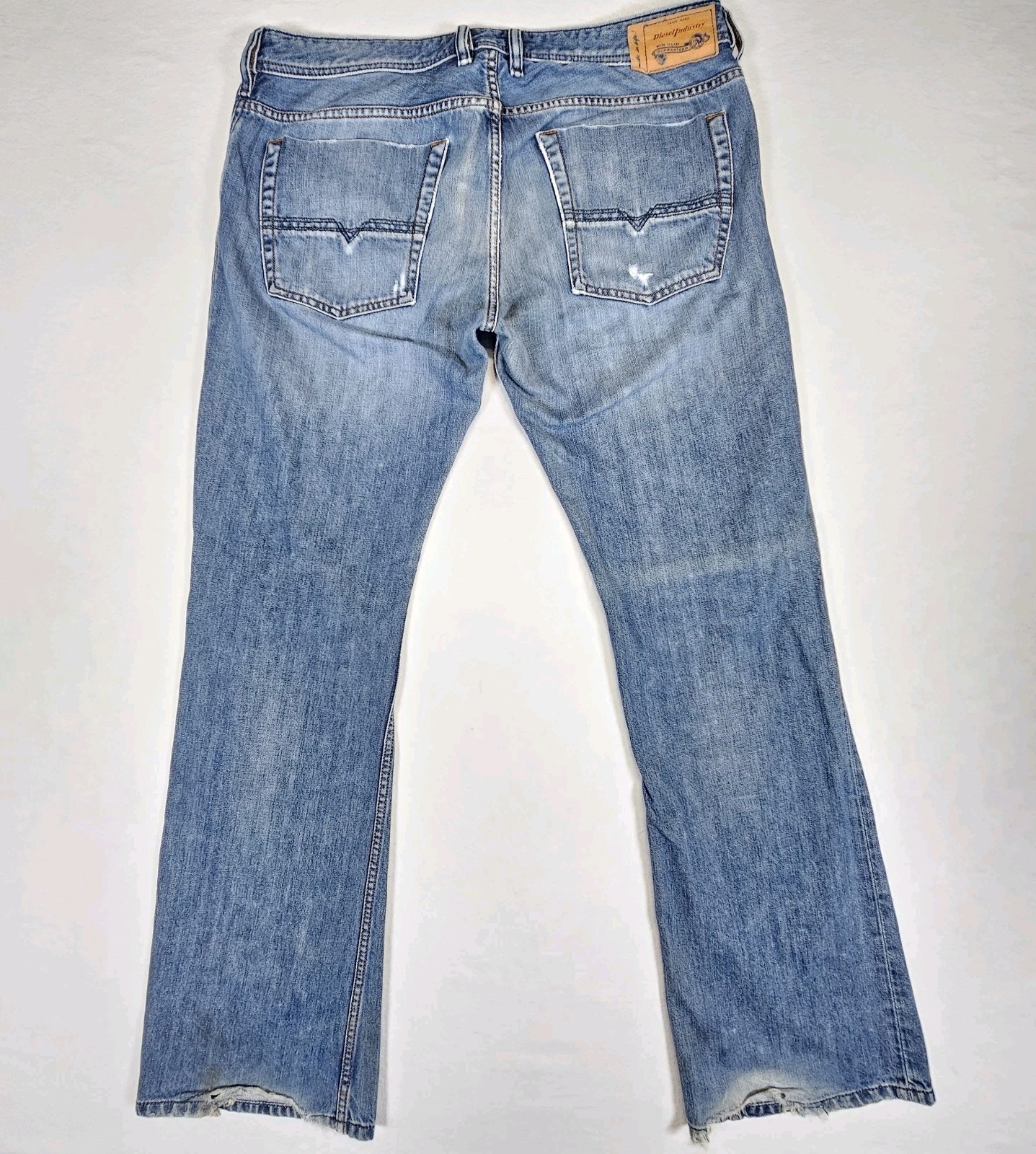 Diesel Zatiny Jeans W34 L32 Distressed Wash 0844U REGULAR BOOTCUT Stretch Faded image 7