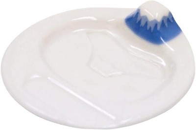 Japanischer Sushi-Sashimi-Teller, weißer Fuji-Durchmesser: 95 mm, AR0604406