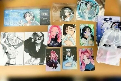 Alien Stage Miji Usagi Card Set Badge Pop-up Smartphone Strap Unused