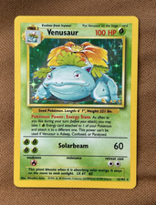 Venusaur (NEAR MINT) Base Set Holo Rare 15/102 1999-2000 WoTC Pokemon Card on eBay