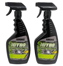 Simoniz Nitro Wheel Cleaner Spray 24oz - 2 Pack - No Scrub Removes Brake Dust