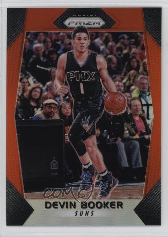 2017-18 Panini Prizm Orange Prizm 37/49 Devin Booker #63 9on
