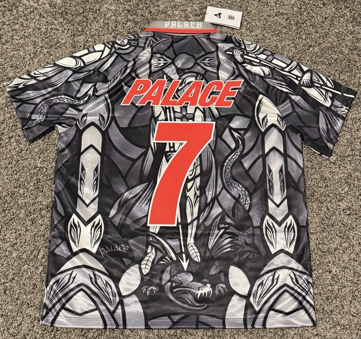Palace Nike England Dri FIT Football Jersey Pewter Grey Size S-L