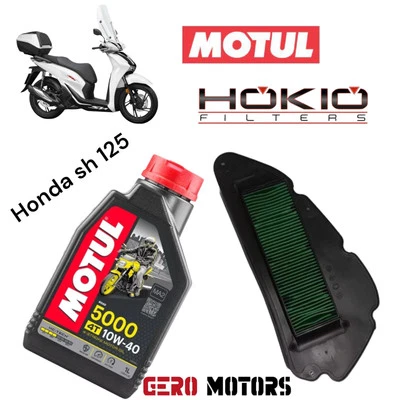 MOTUL 5000 HOKIO KIT TAGLIANDO HONDA SH 125-150 2020-2021-2022-2023-2024 FILTRO ARIA OLIO