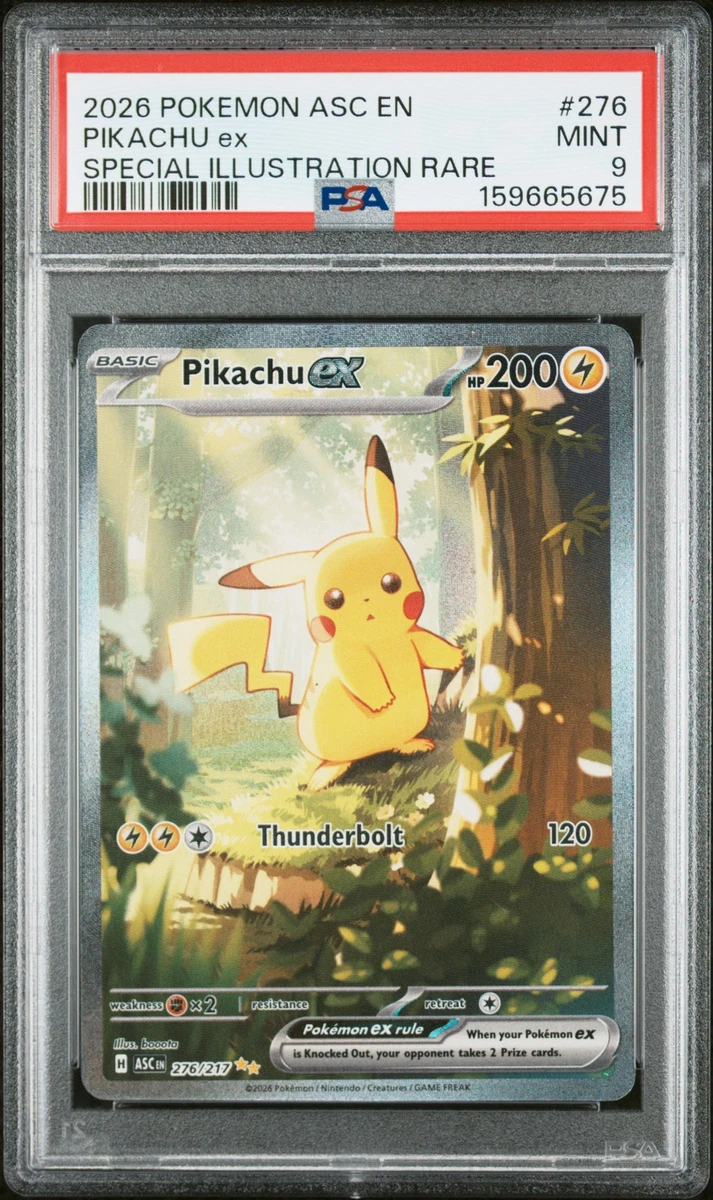 Pikachu Pokémon TCG Grade 9 Rare Individual Collectible Card Game