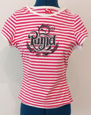T-Shirt Puma 164 weiß pink schwarz Retro 50e...