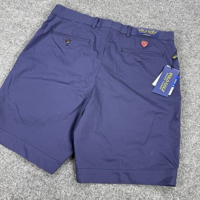 Polo Ralph Lauren Mens Golf Shorts 33 Navy Blue Performance Classic Shield NWT