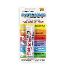 Blue Magic Putty, 2 oz Container Size, Tube, Quicksteel, White 16502TRI Blue