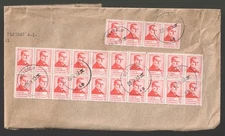 1983 Turkey 10L Ataturk Block on Large Folded Beyoglu Istanbul Cover