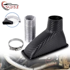 Universal Car Front Bumper Turbo Air Intake Pipe Turbine Inlet Pipe Funnel Kit