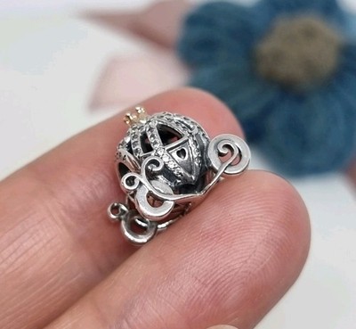 NEU Original Pandora Disney Cinderella's Pumpkin Coach Charm S925 G585 ALE BOXED