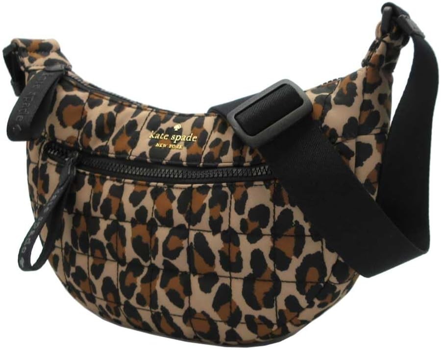Kate Spade] Camden Quilted Leopard Sling Bag KH407 200 Brown