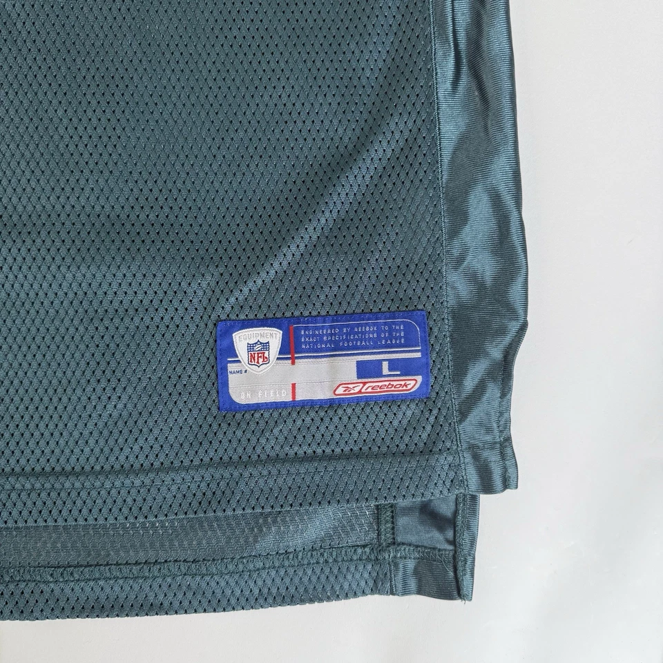 Camiseta deportiva de colección Philadelphia Eagles #5 Donovan McNabb Reebok verde sobre el campo para hombre L Foto 3 de 4