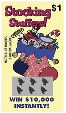 ADULT STOCKING STUFFERS- 20 Fake Lottery Tickets Christmas designs 4 Designs