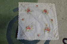 Taschentuch mit Blumenmuster antik