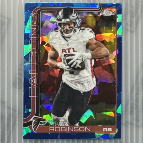 2025 Topps Chrome Sapphire Bijan Robinson #16 Atlanta Falcons