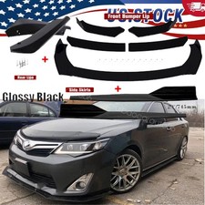For 2012-2014 Toyota Camry Xle Le Front Bumper Lip Splitter Spoiler Side Skirts