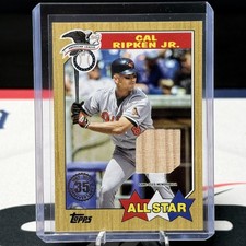 Cal Ripken Jr. 2022 Topps Series 2 35th 1987 Relic Bat Game Used Orioles