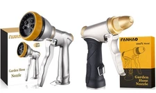 FANHAO Garden Hose Nozzle 100% Heavy Duty Metal