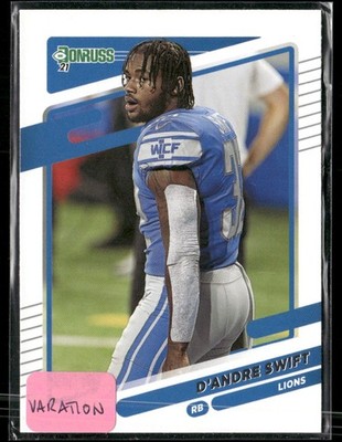 2021 Donruss #171b D'Andre Swift No Helmet
