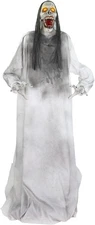 Haunted Hill Farm 5.9 ft. Animatronic Lurching Woman by Tekky, Multicolor 