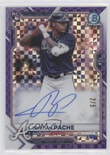 2021 Bowman Chrome X Auto 2/5 Cristian Pache #BCRA-CP Auto 0nt9