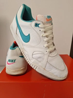Nike Player 1988 REAL VINTAGE US11 EU45 AIR TECH CHALLENGE COURT AIR PLAY AGASSI - Photo 1/4