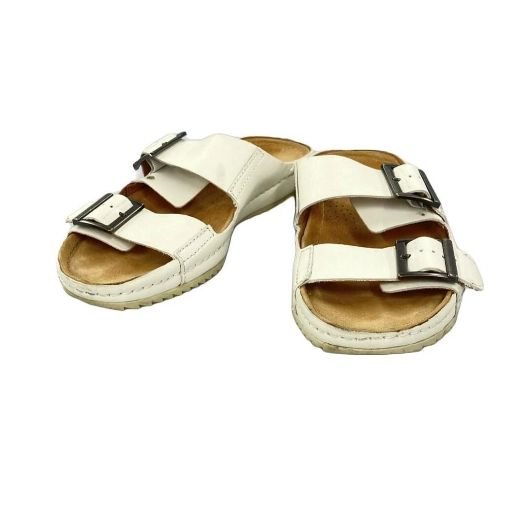 Sandali Clarks donna taglia UK6 1 2 (L) dettagli danneggiati sporco sulla superficie rugosi