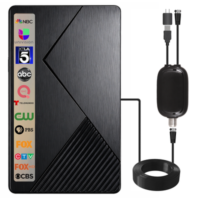 #ad #ad Five Star Flat Panel Indoor TV Antenna Local Channels In 4k And 1080p Hd Quality $29.97