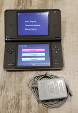 Nintendo DSi XL Bronze and Black Console - Tested & Working - w/Charger 