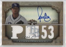 2013 Topps Triple Threads Future Phenoms Sepia 6/75 Alex Cobb #114 Auto 15wv