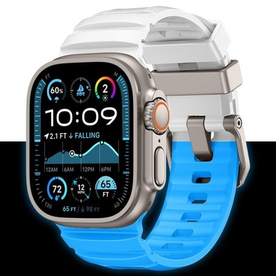 Silicone Rubber Band for Apple Watch Ultra 49mm Series 11 10 9 8 7 6 5 4 SE