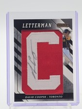 DAVID COOPER 2008 RAZOR LETTERMAN BASEBALL AUTO PATCH #DVC-C TORONTO Q7188