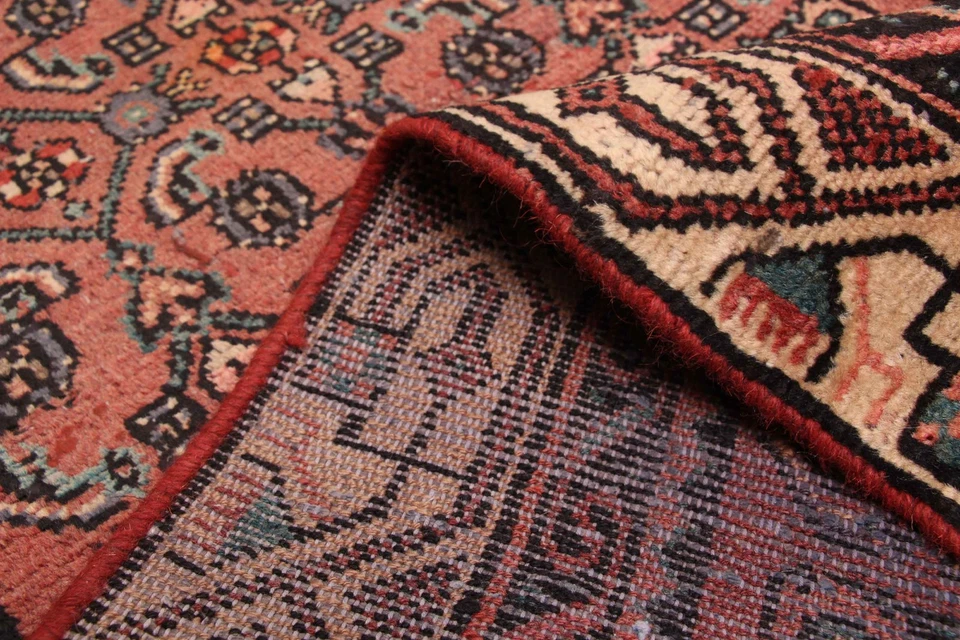 Vintage Hand-knotted Runner Rug 2'4" x 9'8" Traditional Oriental Wool Carpet - Image 4 of 4