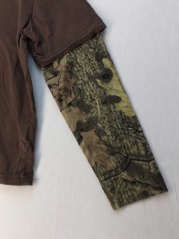 Camiseta Browning Niños Grande Manga Larga Marrón Y Camuflaje Foto 4 de 4