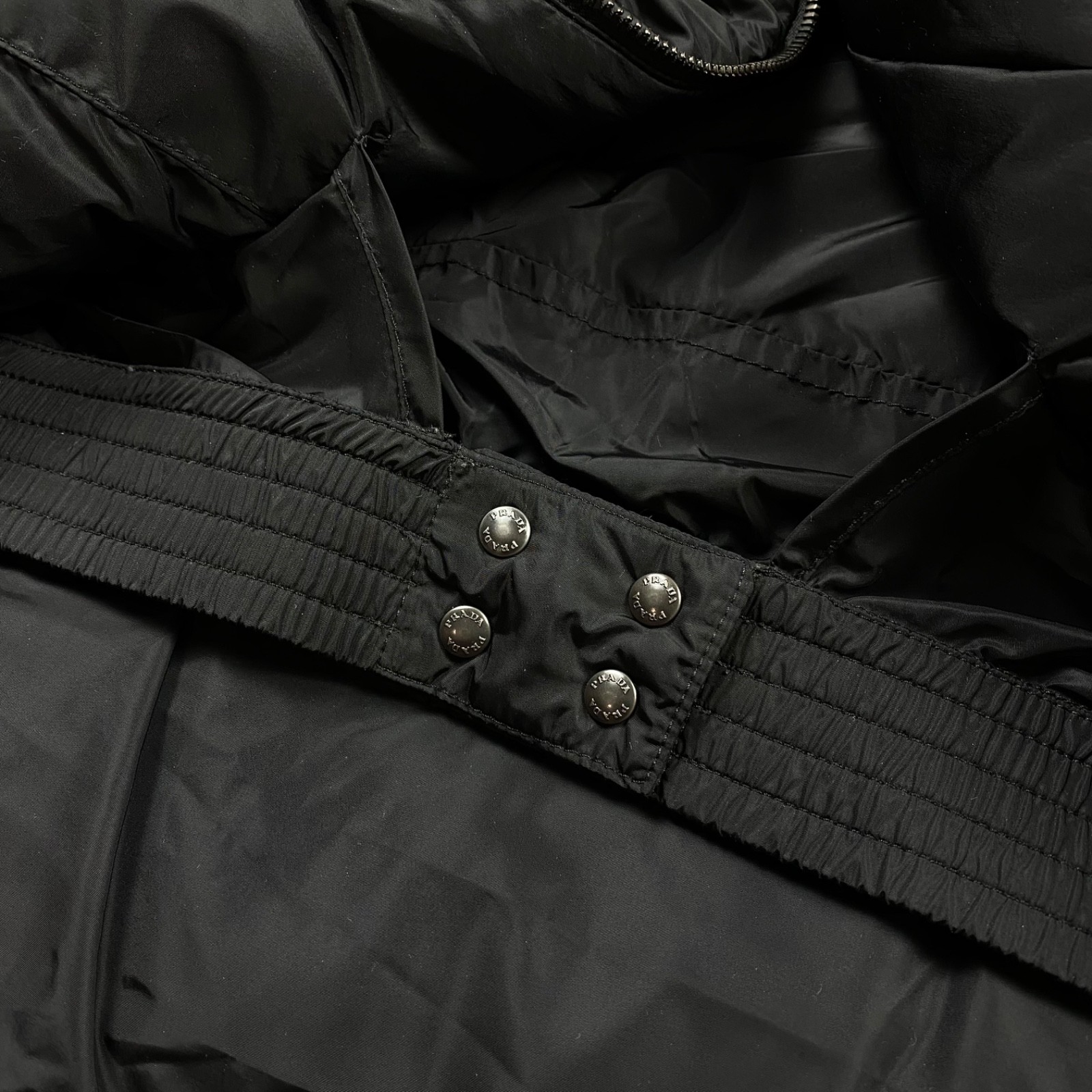 Prada Sport Black Nylon 100% Down Puffer Ski Vest Luxury Women Size 46 thumbnail 14