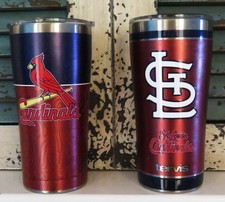 TWO 2 ST LOUIS CARDINALS, 20oz STAINLESS STEEL TUMBLERS FROM TERVIS