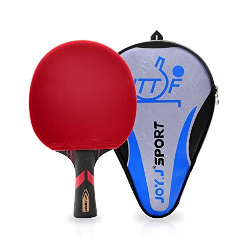 JOYJ Professional Table Tennis Paddle with Case, ITTF Approved Ping Pong