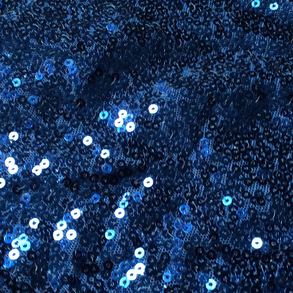 Azul Marino Brillo Lentejuelas Mesa Corredor Boda Aniversario Fiesta Pastel Mesa Decoración Foto 2 de 4