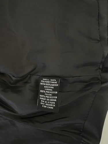 NEW LOOK WOMEN’s BLACK FAUX LEATHER JACKET SIZE:PS - Picture 8 of 8