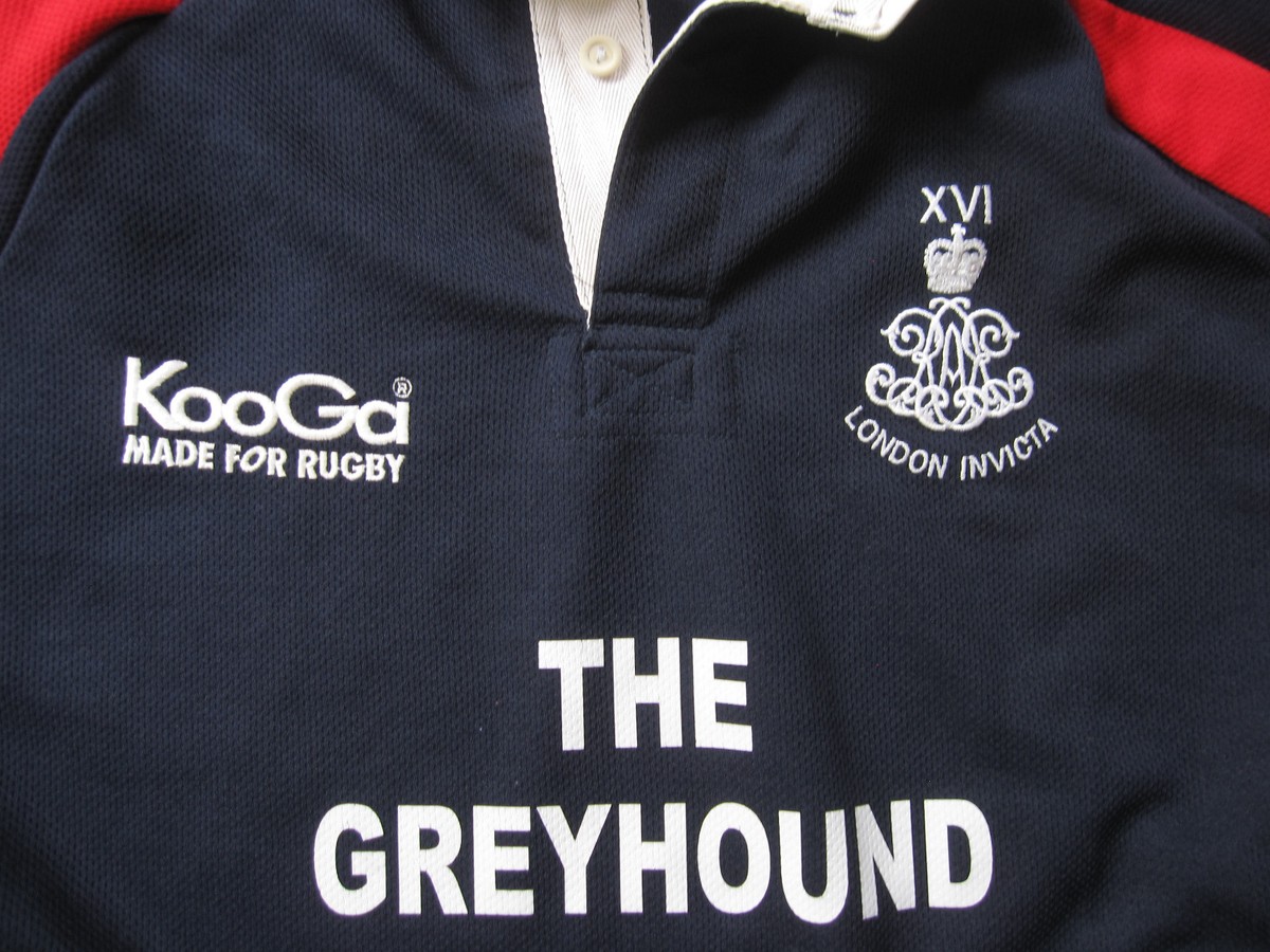 Maillot Rugby KOOGA London Invicta The Greyhound #18 Hawks XL Ancien